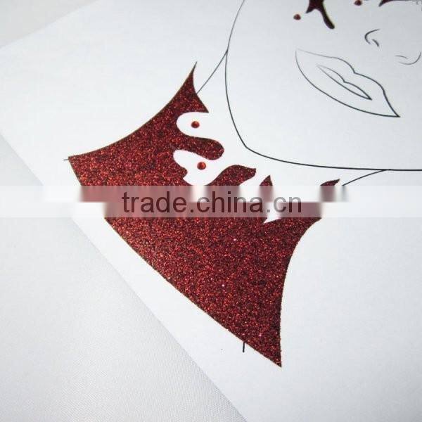 Custom Halloween bleeding glitter temporary face tattoos eye tattoos decorative face sticker factory