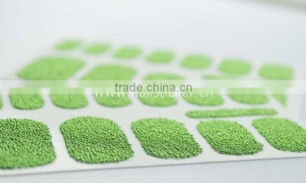 Custom sexy green 3D nail art sticker caviar nail arts mini beads 14 day nail decals nails factory
