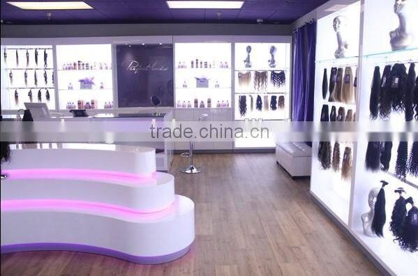 2015 fashion display stand for brazilian hair store