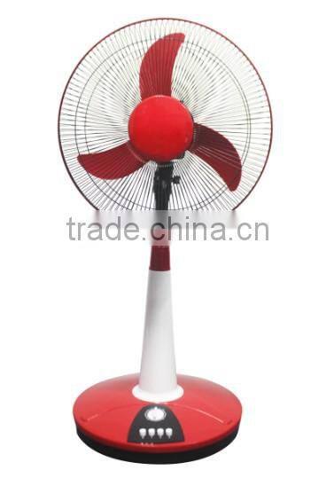FD-T02 China factory low price ac dc table fan/powerful used 16 inch rechargeable fan