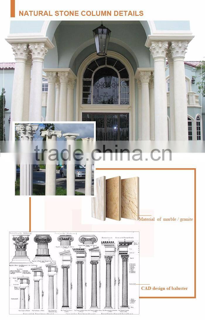 External and internal beautiful decorative for villa and bank and hotel greek column caps