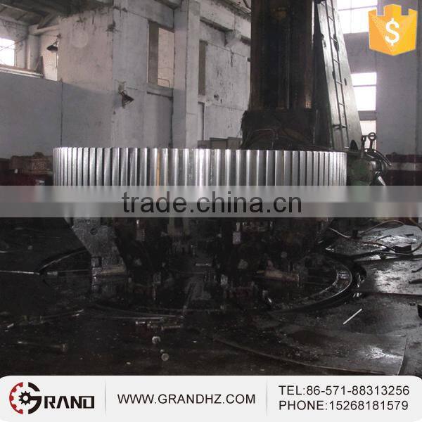 Customized casrbon steel girth gear for cement/mining machinery