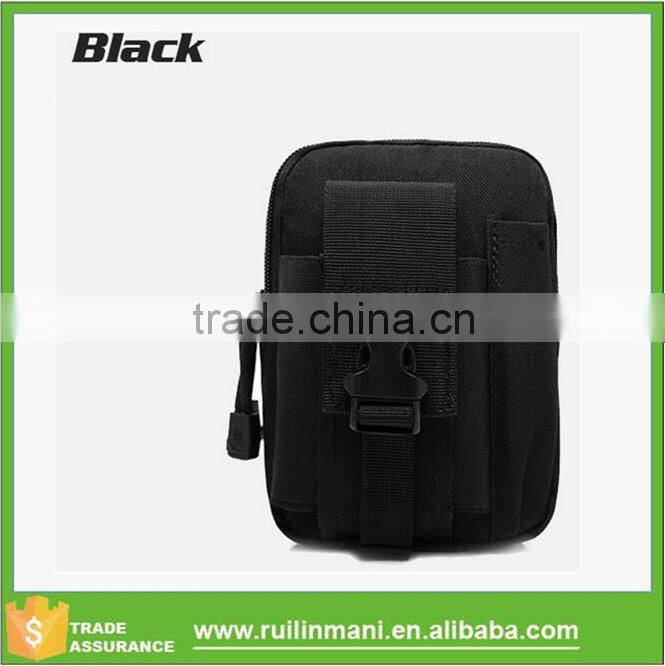 Removable camping 600D Oxford waist bag for men with coin pocket