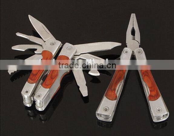OEM wooden handle pliers with stainless steel
