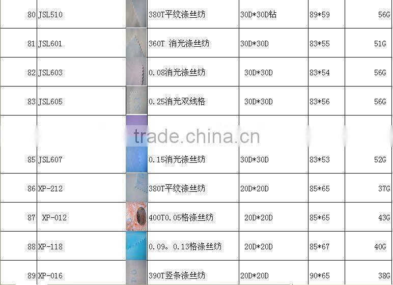 100% Polyester Superfine Stripe Pongee Fabric