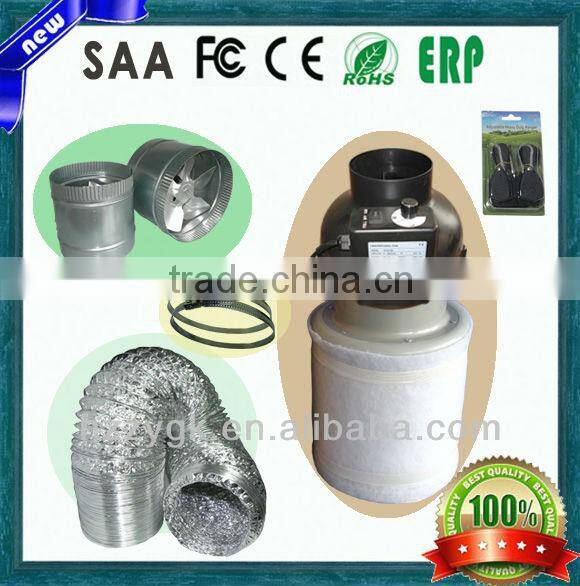 4, 6 inch Hydroponics AC Round Ventilation Flexible Duct Fan/Gardenhouse Blower Fan/Steel Air Exhaust Fans