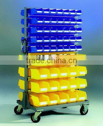warehouse double sided bin rack/shelving