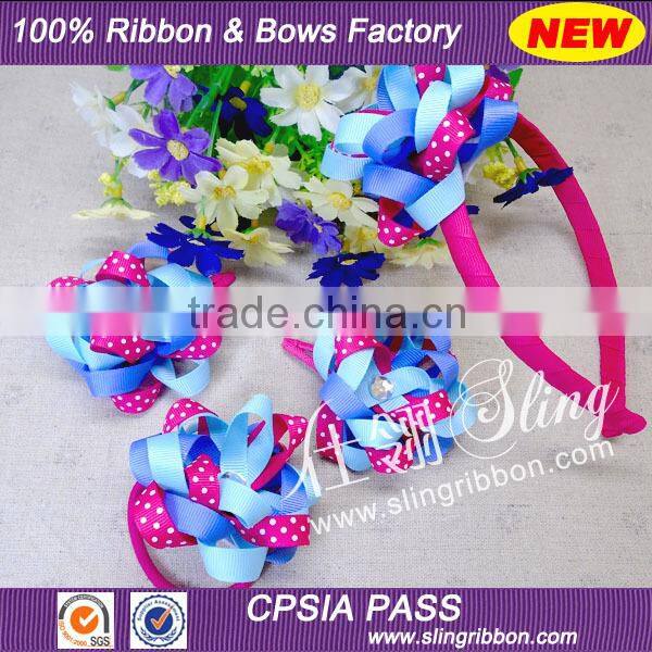 2015 New Arrival Wholesale Gift Set Grosgrain Hair Bows