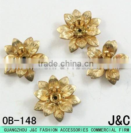The latest sandals ornaments gold flower copper