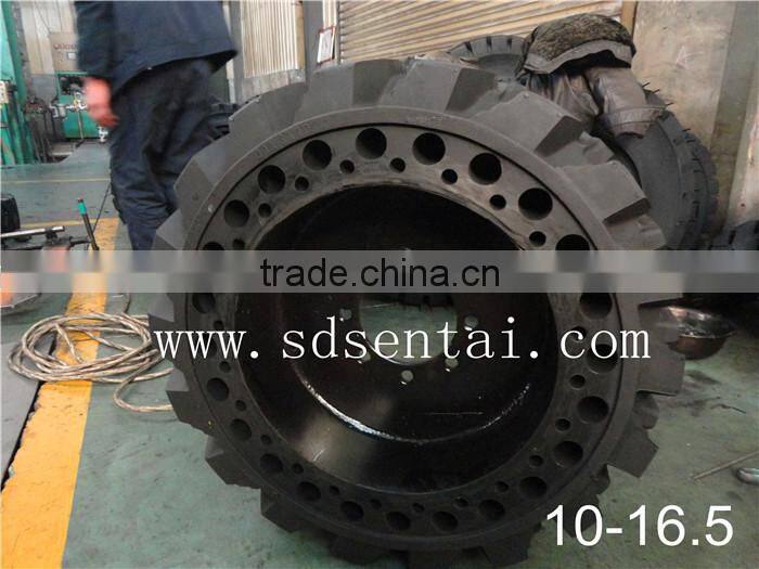 2015 Solid SkidSteer tyre,Pattern is ST-605,31*6*10(rim 10-16.5),Hot Sale,Good Quality
