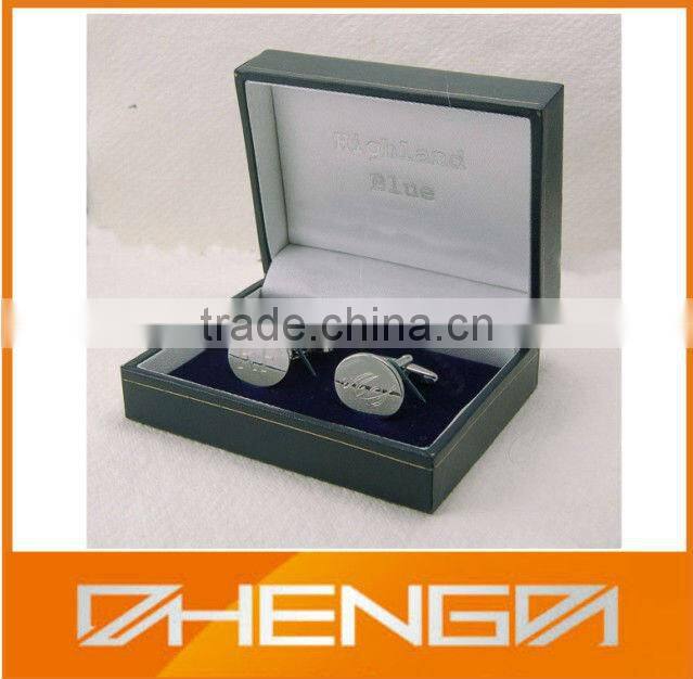 High Quality PU Leather Cufflinks Box