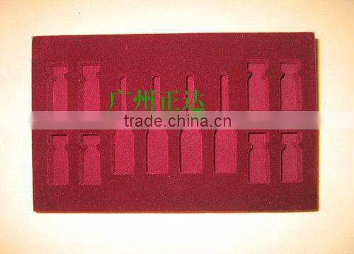 Guangzhou factory flocked tray,plastic tray for product display