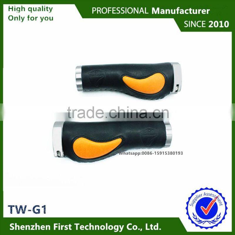 27.5 mtb carbon comfortable bicycle grips leather hand grips