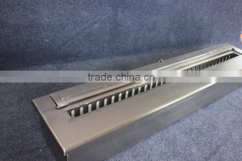 China Manufactured Stainless Steel Ethanol Fireplace with sheet metal fire box