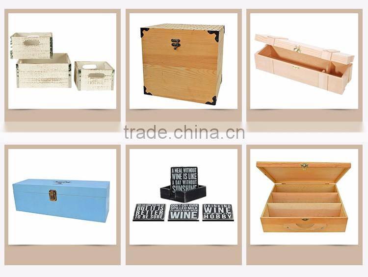 China Supplier china factory custom pine wood 12 bottle wooden wine box