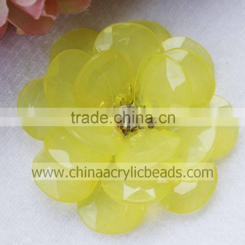 rose artificial beaded flower Big Flower Bead/Rhinestone/DIY Craft