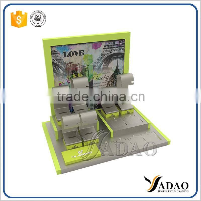 Customized and design with your logo acrylic cosmetic makeup jewelry display stand