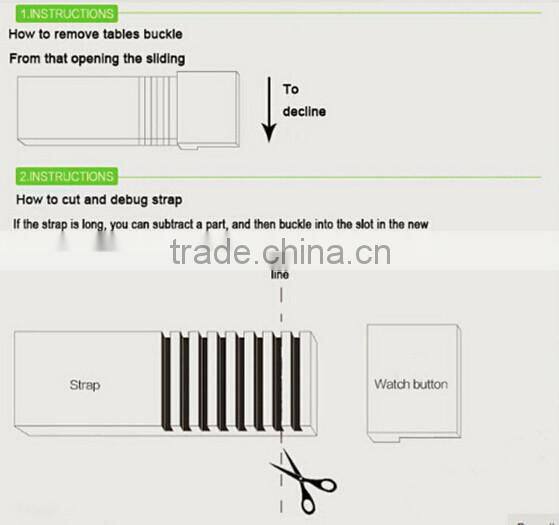 Fashion Bracelet Wrist led silicone watch with adjustable silicon band