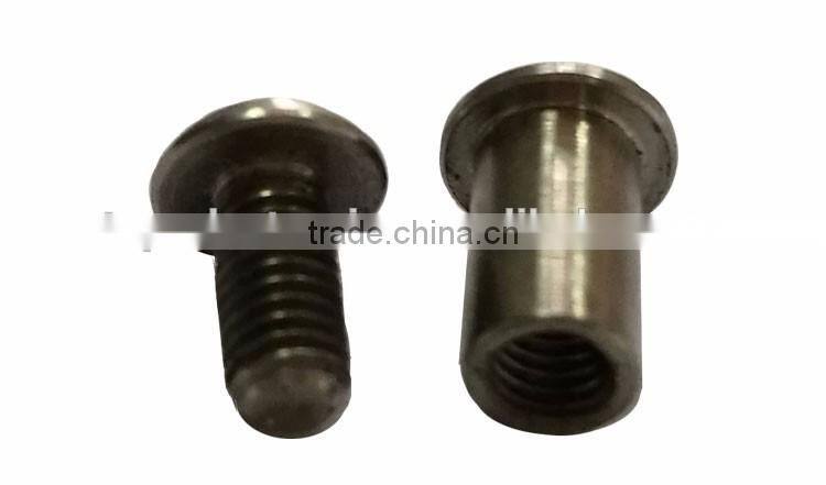 Custom Furniture Titanium Male and Female Steel Screws