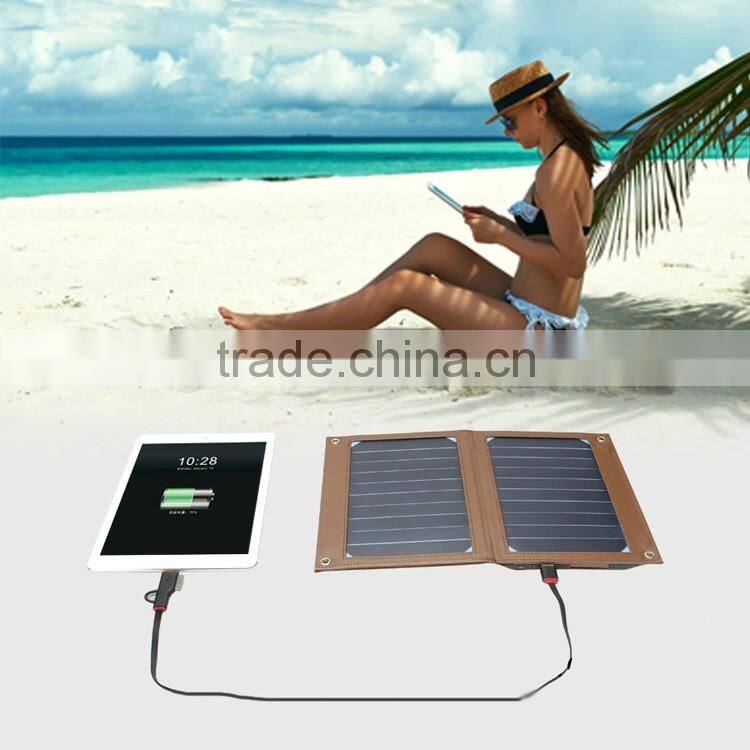 New products 2016 solar energy product universal solar panels 10w 6000mah mobile solar power bank charger