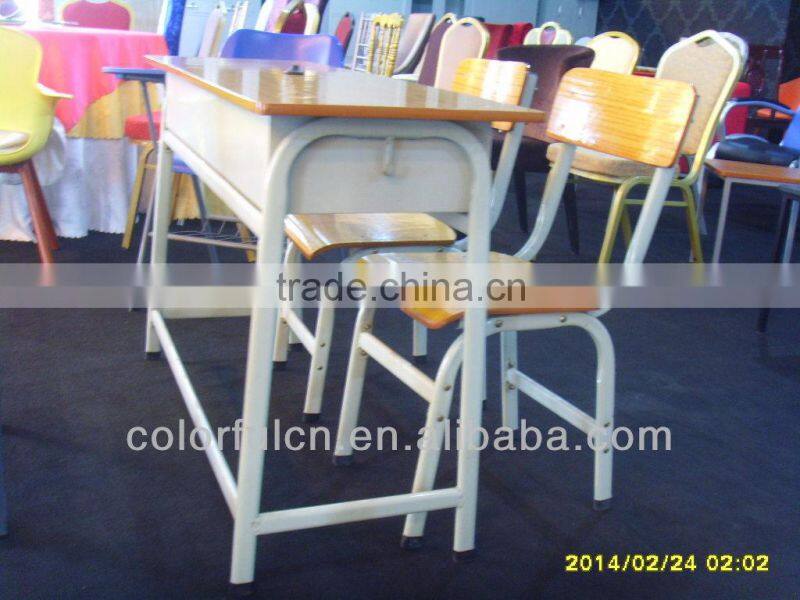 Metal school furniture student desks YA-017