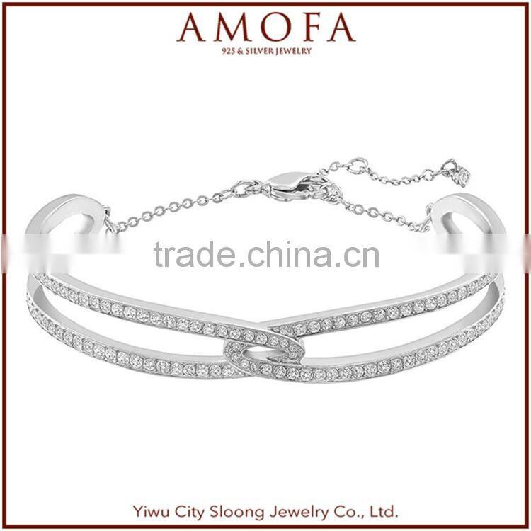Quality-Assured AAA Zircon Decorated sexy bangle