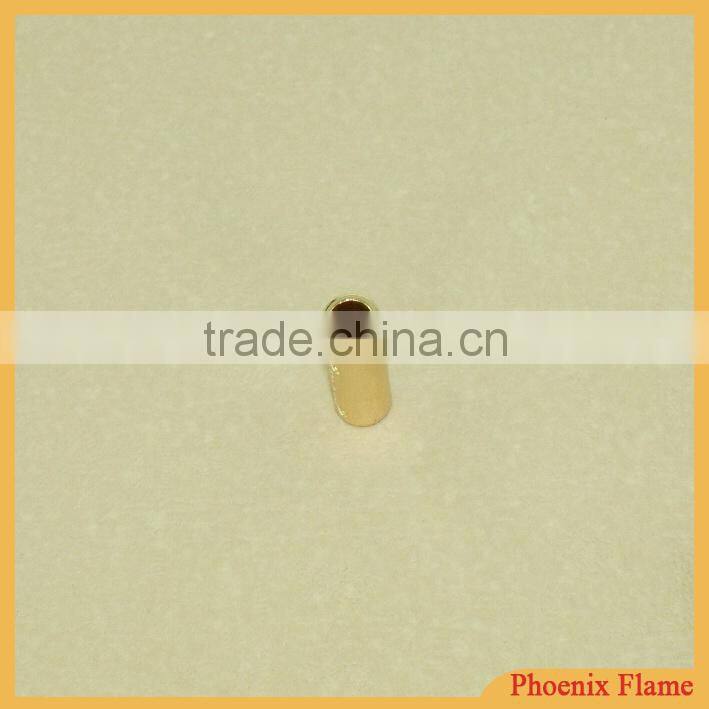bright gold color cord end/metal bell