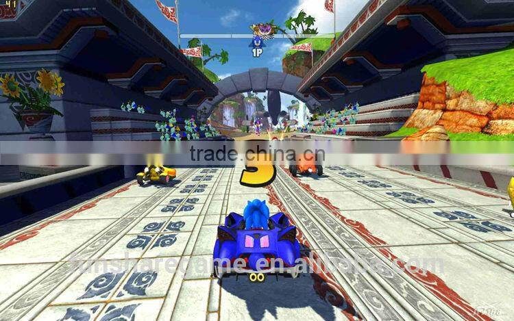 Sonic 3D Simulator Arcade Racing Car Game Machine