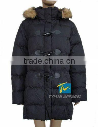 ladies long sleeve warm coat/garment