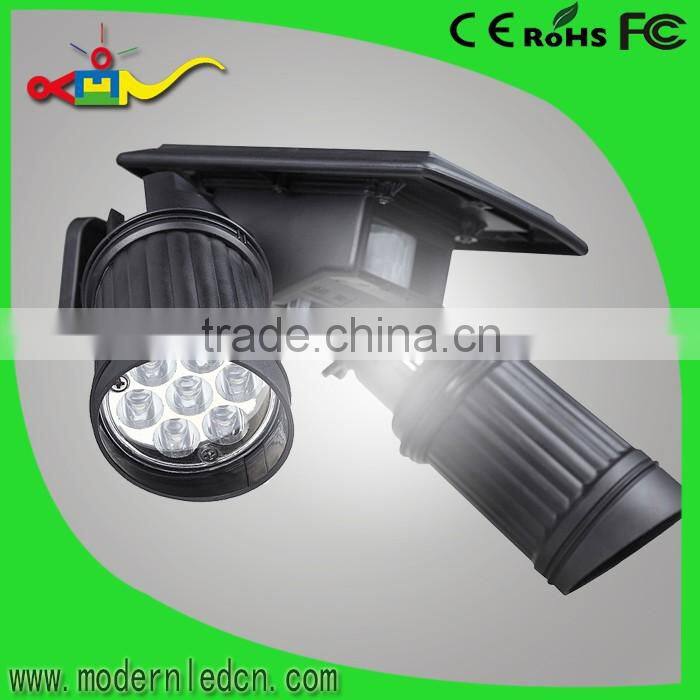 good price double heads solar led outdoor wall light