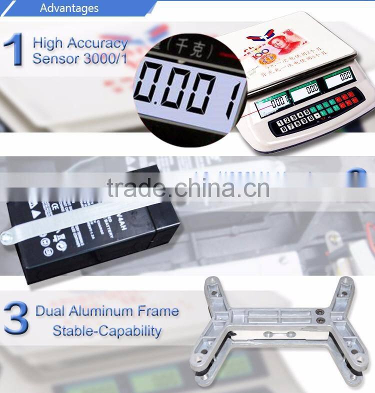 30kg good quality digital electronic counting scale /electronic table top electronic scale