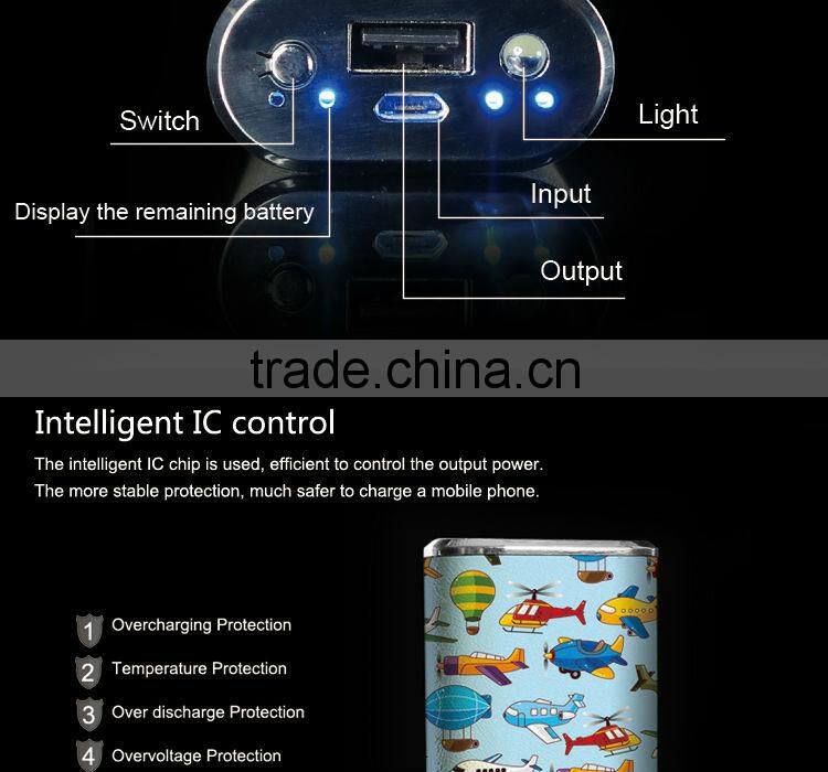 Portable mobile power supply/ wholesale cylinder power bank 4000mAh/Mini rechargeable battery charger