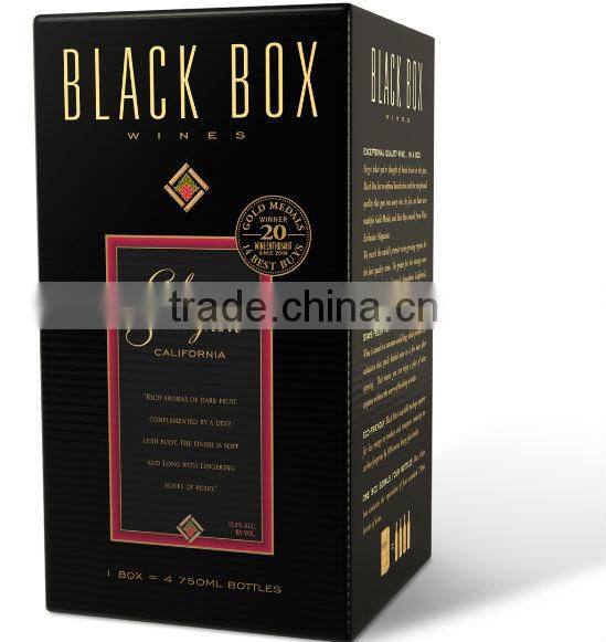 Luxury high quality red wine paper box,foldable magnetic wine box packaging with lint and foam (High Quality,Fast Printing)