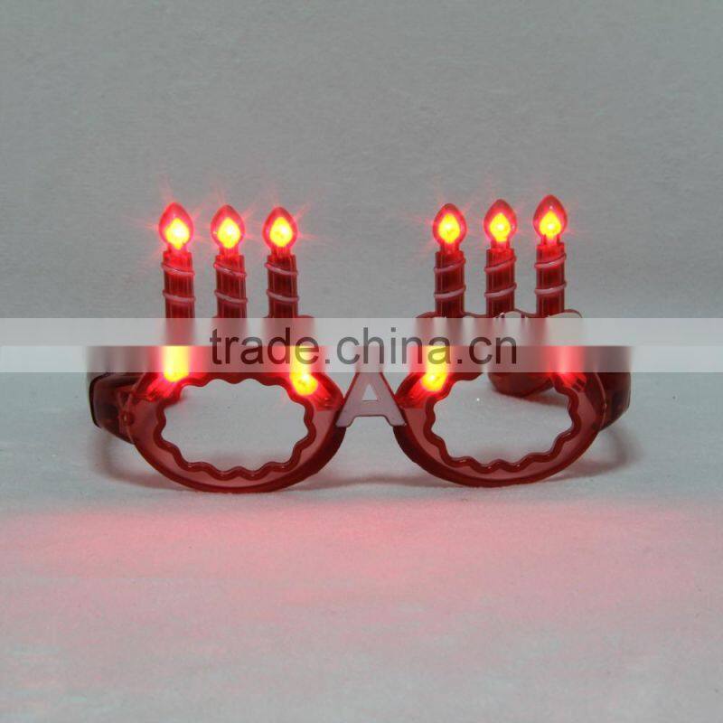 Nightclub bar Carnival Halloween Christmas party supplies, Plastic Light glasses LED glasses 10 lights fire shaped glasses
