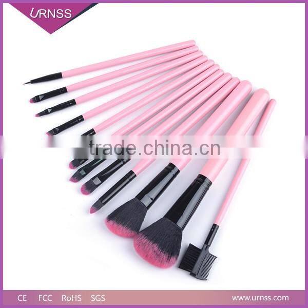 12pcs High Quality Best Price Pink Cosmetic Makeup Brushes Set