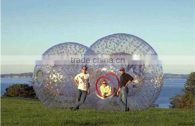 New rectangle design Air inflated ground/ water zorb ball for sale, giant zorb ball for bowling