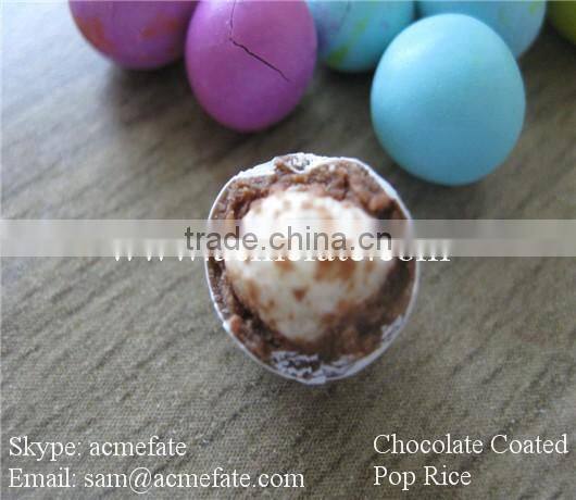 Top quality export popular chocolate coated pop rice