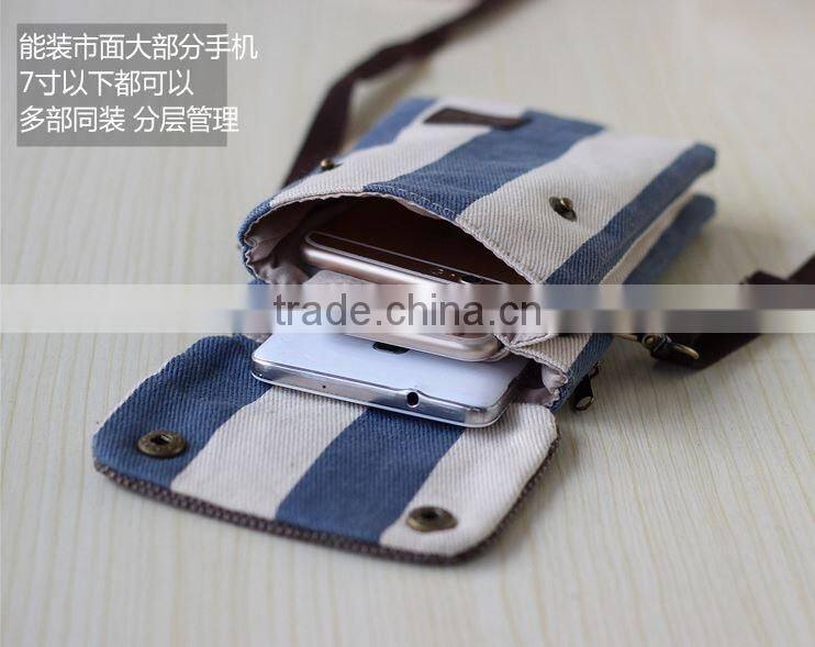 alibaba china supplier high quality canvas mobile phone shoulder bag with handles