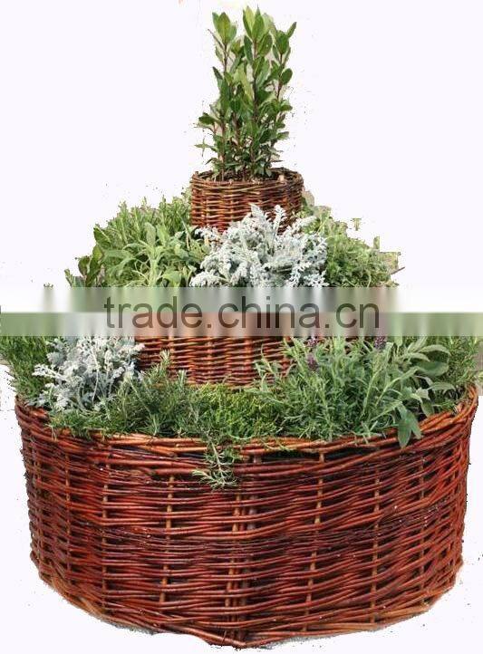 Garden willow planter for flower and plants