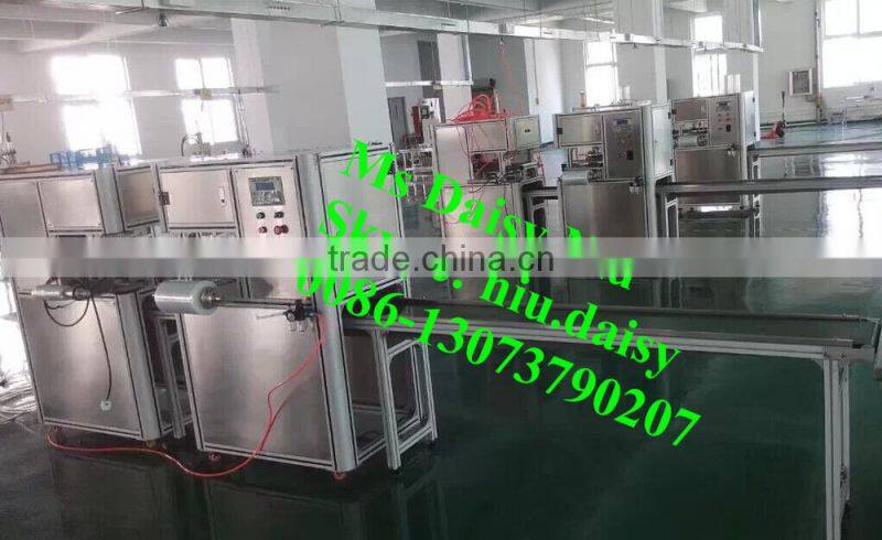 best selling PE stretch film packing machine/PE plastic film wrapping machine/cling film soap packing machine