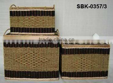 Hot selling sea grass food storage baskets (july@etopvietnam.com)