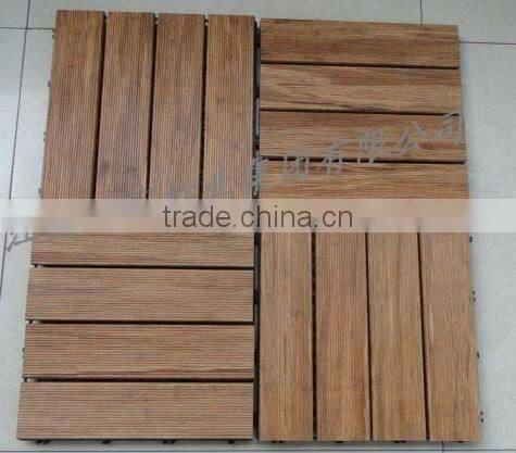 Outdoor kitchen room Hard Bamboo Flooring with plastic