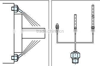 Screw-in coolant nozzle CNC machine tool