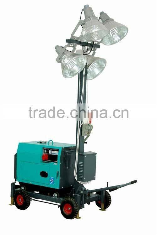 Hot sale!!! POWER-GEN 4 lights 5KW Diesel Construction Light Tower