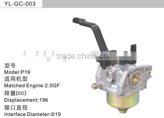 168F GX200 gasoline engine spare parts carburetor