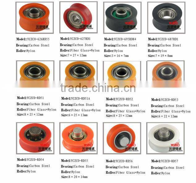 Steel sealed fiber glass roller,window roller,wheels for sliding window part