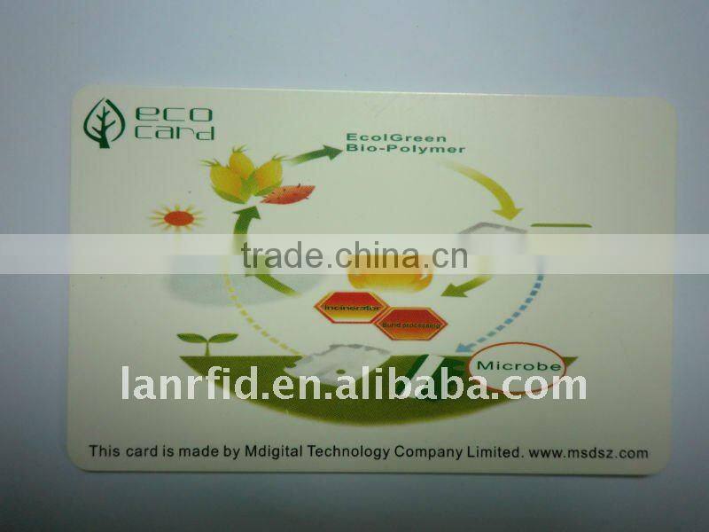 No harmful environmental hormones FM 1108 PLA RFID contactless cards