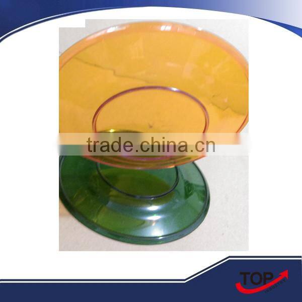2016 plastic clear round fruit/cake plate