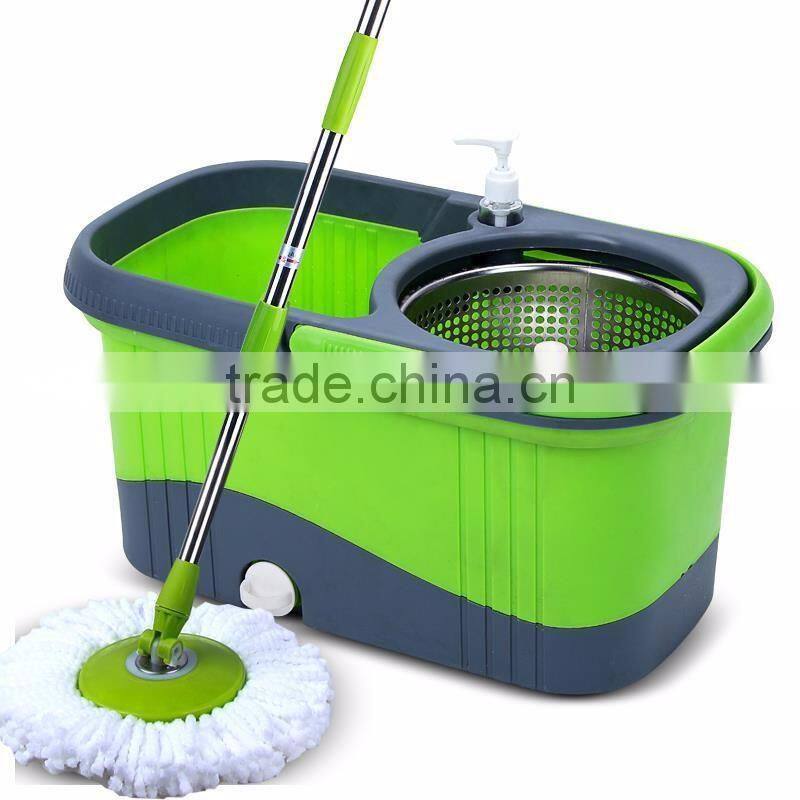 360 Magic Stainless Steel Dehydrate Basket Mop Bucket Set