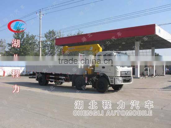 Foton cargo crane truck, 6x2 container truck crane,truck mounted telescopic crane
